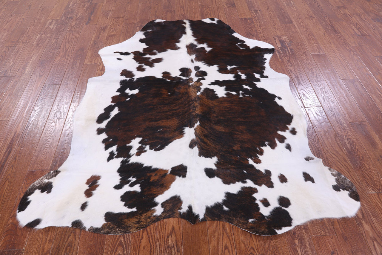 Tricolor Natural Cowhide Rug - Large 6'7"H x 6'1"W