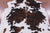 Tricolor Natural Cowhide Rug - Large 6'7"H x 6'1"W