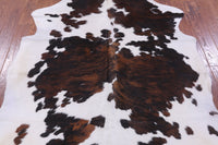 Thumbnail for Tricolor Natural Cowhide Rug - Large 6'7