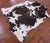 Tricolor Natural Cowhide Rug - Large 6'7"H x 6'1"W