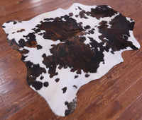 Thumbnail for Tricolor Natural Cowhide Rug - Large 6'7