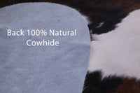 Thumbnail for Tricolor Natural Cowhide Rug - Large 6'7