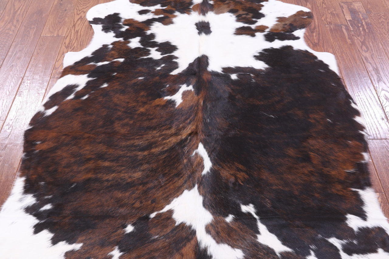 Tricolor Natural Cowhide Rug - Large 6'10"H x 5'8"W