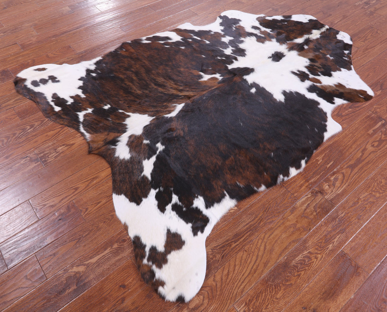 Tricolor Natural Cowhide Rug - Large 6'10"H x 5'8"W