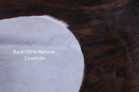 Thumbnail for Tricolor Natural Cowhide Rug - Large 6'10