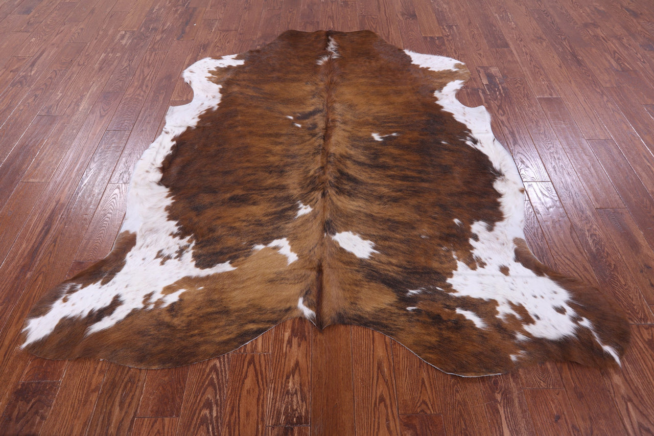 Brindle Natural Cowhide Rug - Large 6'10"H x 6'8"W