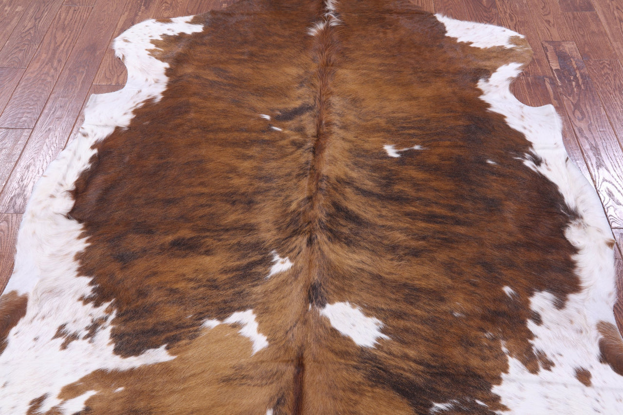 Brindle Natural Cowhide Rug - Large 6'10"H x 6'8"W