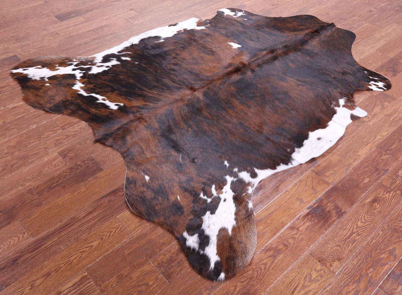 Brindle Natural Cowhide Rug - Large 7'1"H x 6'5"W