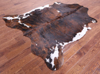 Thumbnail for Brindle Natural Cowhide Rug - Large 7'1