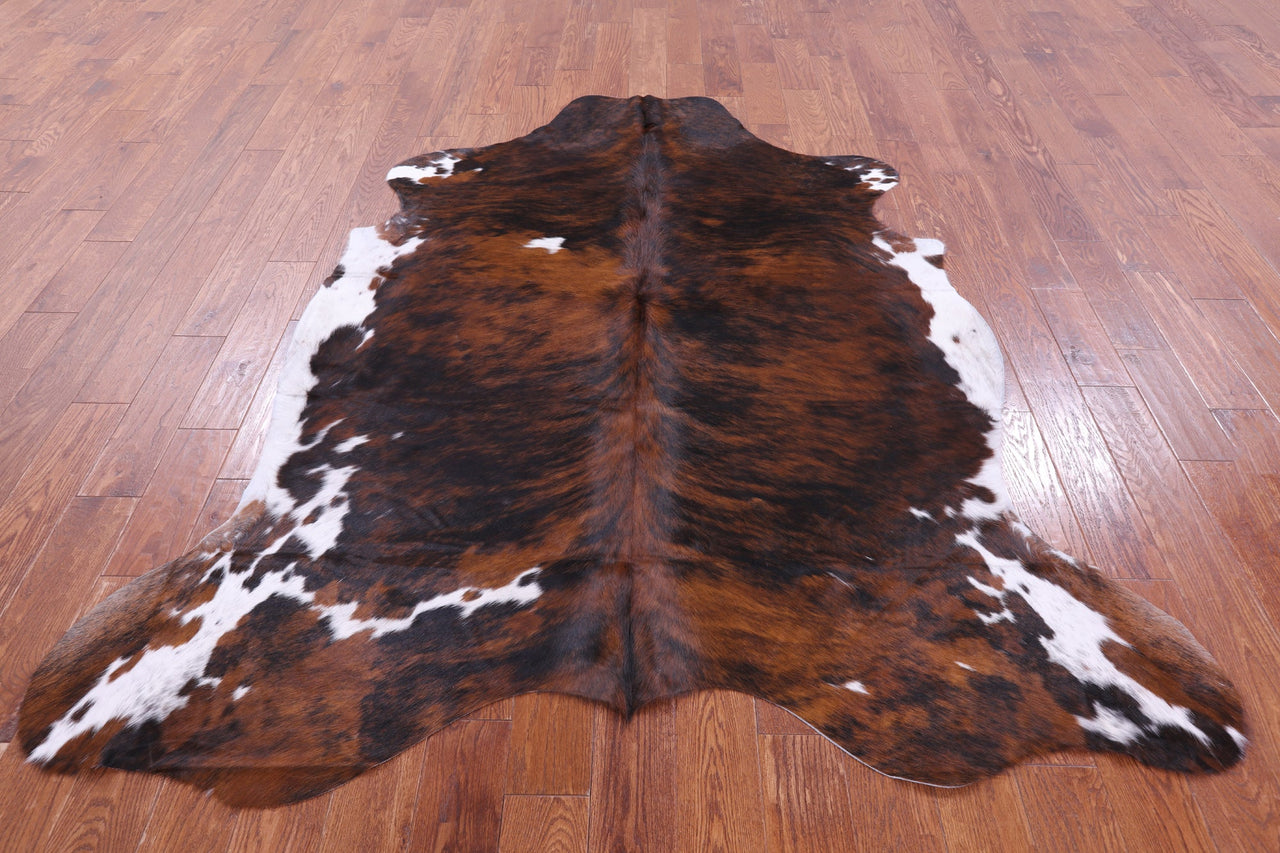 Brindle Natural Cowhide Rug - Large 7'1"H x 6'5"W