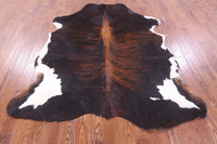 Thumbnail for Brindle Natural Cowhide Rug - Large 6'10