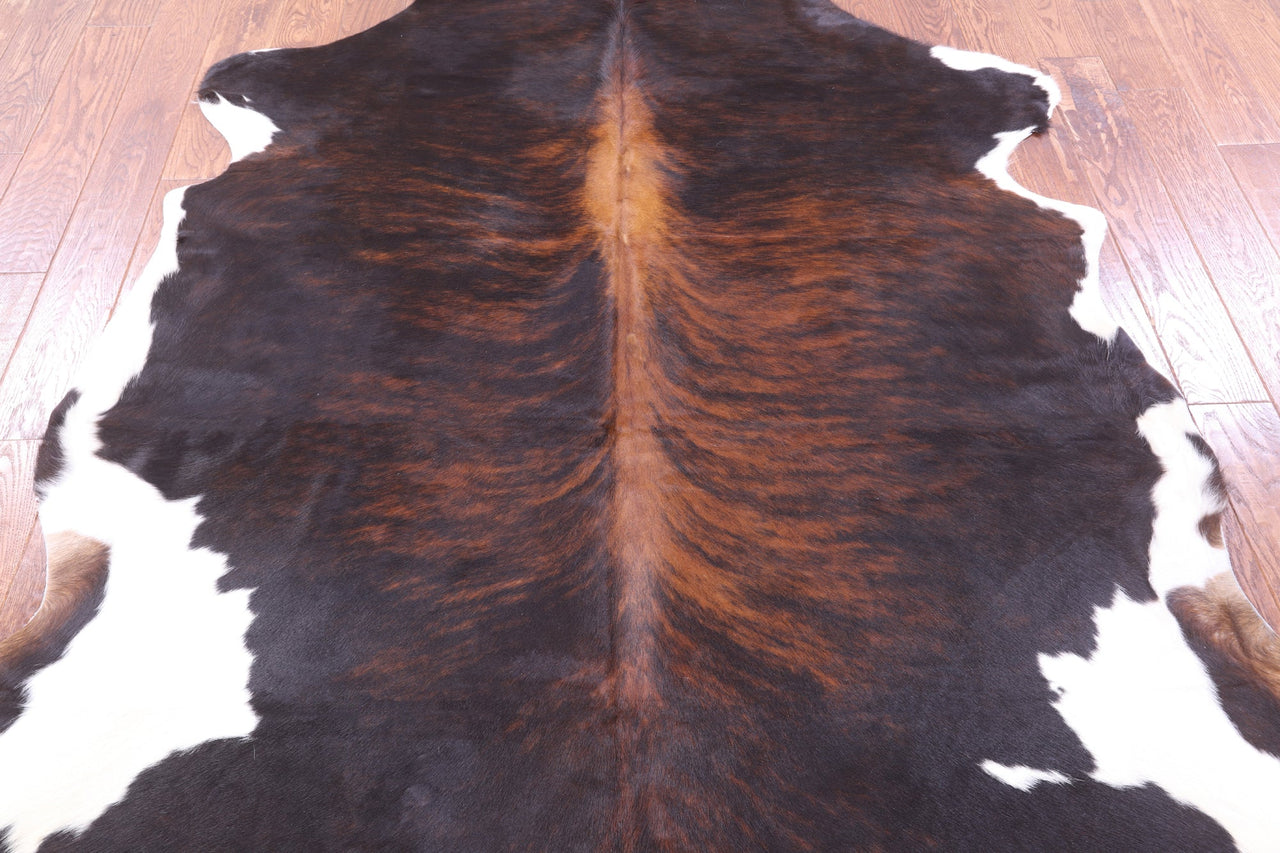 Brindle Natural Cowhide Rug - Large 6'10"H x 6'4"W