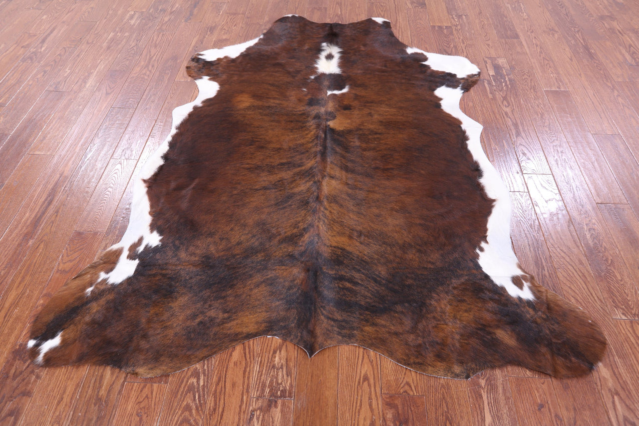 Brindle Natural Cowhide Rug - XLarge 7'2"H x 6'1"W