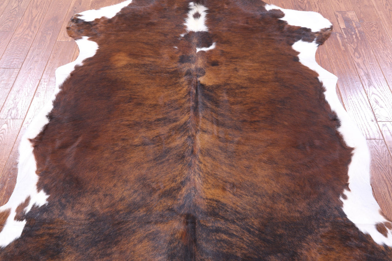 Brindle Natural Cowhide Rug - XLarge 7'2"H x 6'1"W