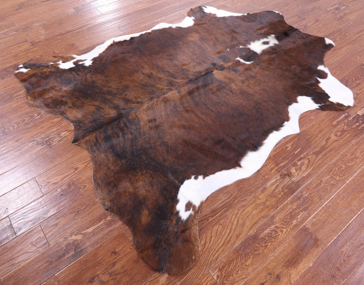 Brindle Natural Cowhide Rug - XLarge 7'2"H x 6'1"W