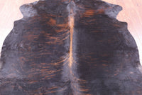 Thumbnail for Black Natural Cowhide Rug - Large 6'7