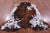 Tricolor Natural Cowhide Rug - Large 6'8"H x 5'7"W