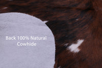 Thumbnail for Tricolor Natural Cowhide Rug - Large 6'8