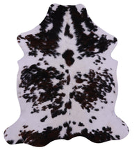 Thumbnail for Black & White Natural Cowhide Rug - Large 6'7