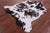 Black & White Natural Cowhide Rug - Large 6'7"H x 5'11"W