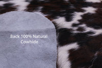 Thumbnail for Black & White Natural Cowhide Rug - Large 6'7