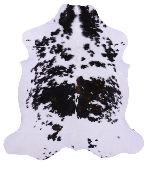 Black & White Natural Cowhide Rug - Large 6'10"H x 6'6"W