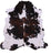 Tricolor Natural Cowhide Rug - Large 7'0"H x 6'10"W