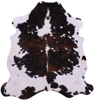 Thumbnail for Tricolor Natural Cowhide Rug - Large 7'0