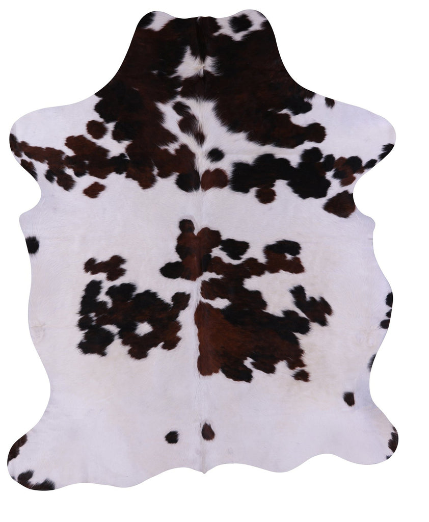 Tricolor Natural Cowhide Rug - Large 6'11"H x 5'10"W