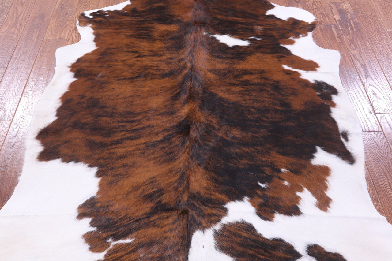 Brindle Natural Cowhide Rug - XLarge 7'2"H x 6'1"W