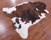 Thumbnail for Brindle Natural Cowhide Rug - XLarge 7'2