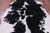 Black & White Natural Cowhide Rug - Medium 6'7"H x 6'1"W