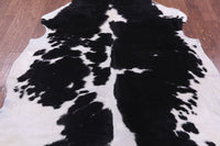 Thumbnail for Black & White Natural Cowhide Rug - Medium 6'7