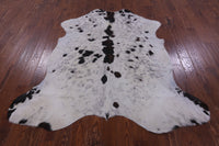 Thumbnail for Black & White Natural Cowhide Rug - Medium 6'4