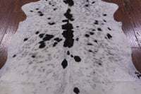 Thumbnail for Salt & Pepper Black & White Natural Cowhide Rug - Large 6'4