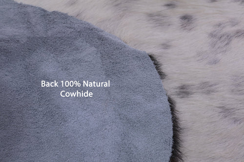 Black Salt & Pepper Natural Cowhide Rug - Large 6'4