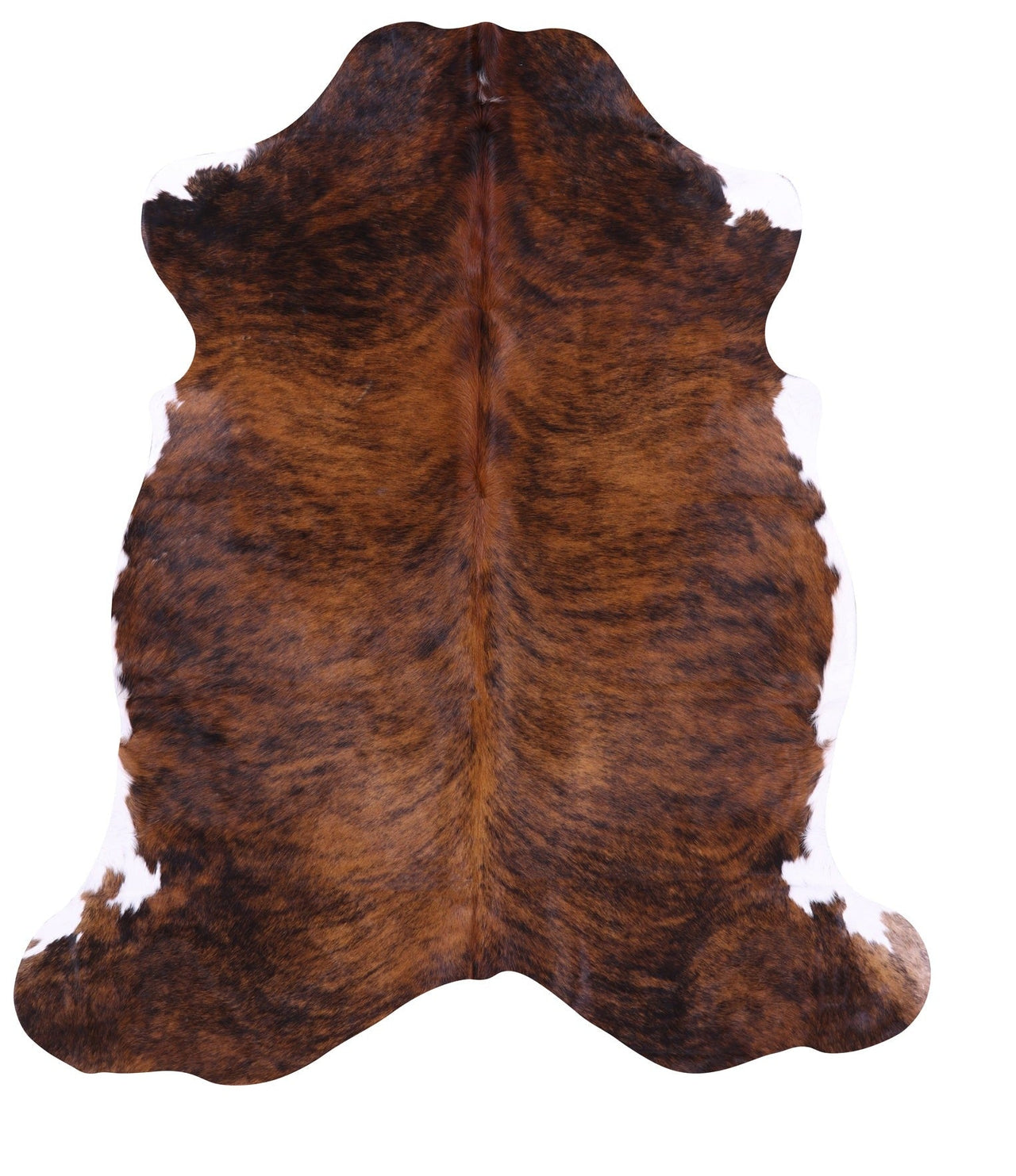 Brindle Natural Cowhide Rug - Large 6'7"H x 5'9"W