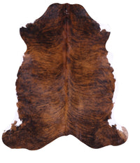 Thumbnail for Brindle Natural Cowhide Rug - Large 6'7