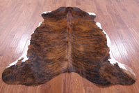 Thumbnail for Brindle Natural Cowhide Rug - Large 6'7