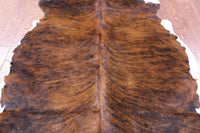 Thumbnail for Brindle Natural Cowhide Rug - Large 6'7