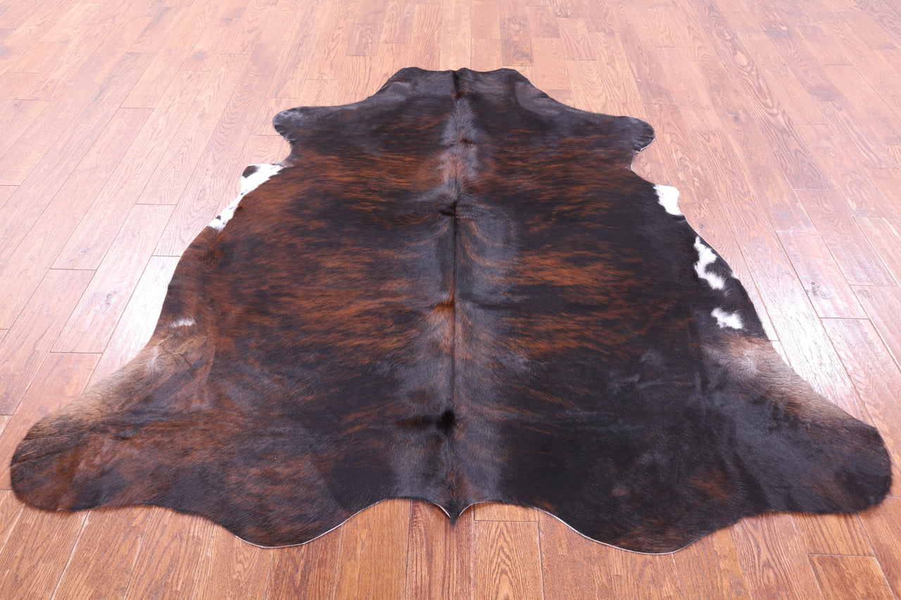 Tricolor Natural Cowhide Rug - Medium 6'4"H x 6'1"W