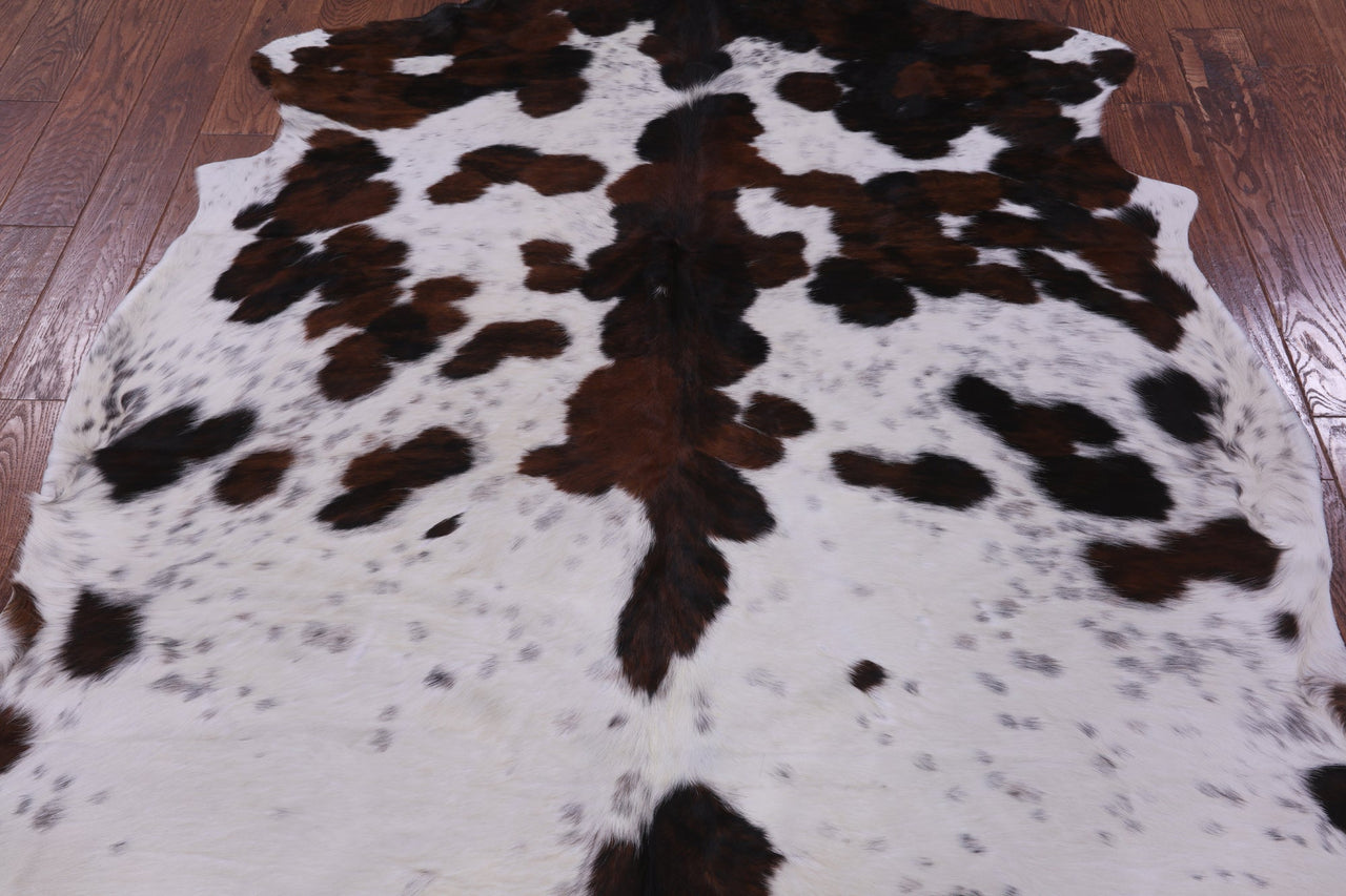 Tricolor Natural Cowhide Rug - XLarge 7'4"H x 6'5"W