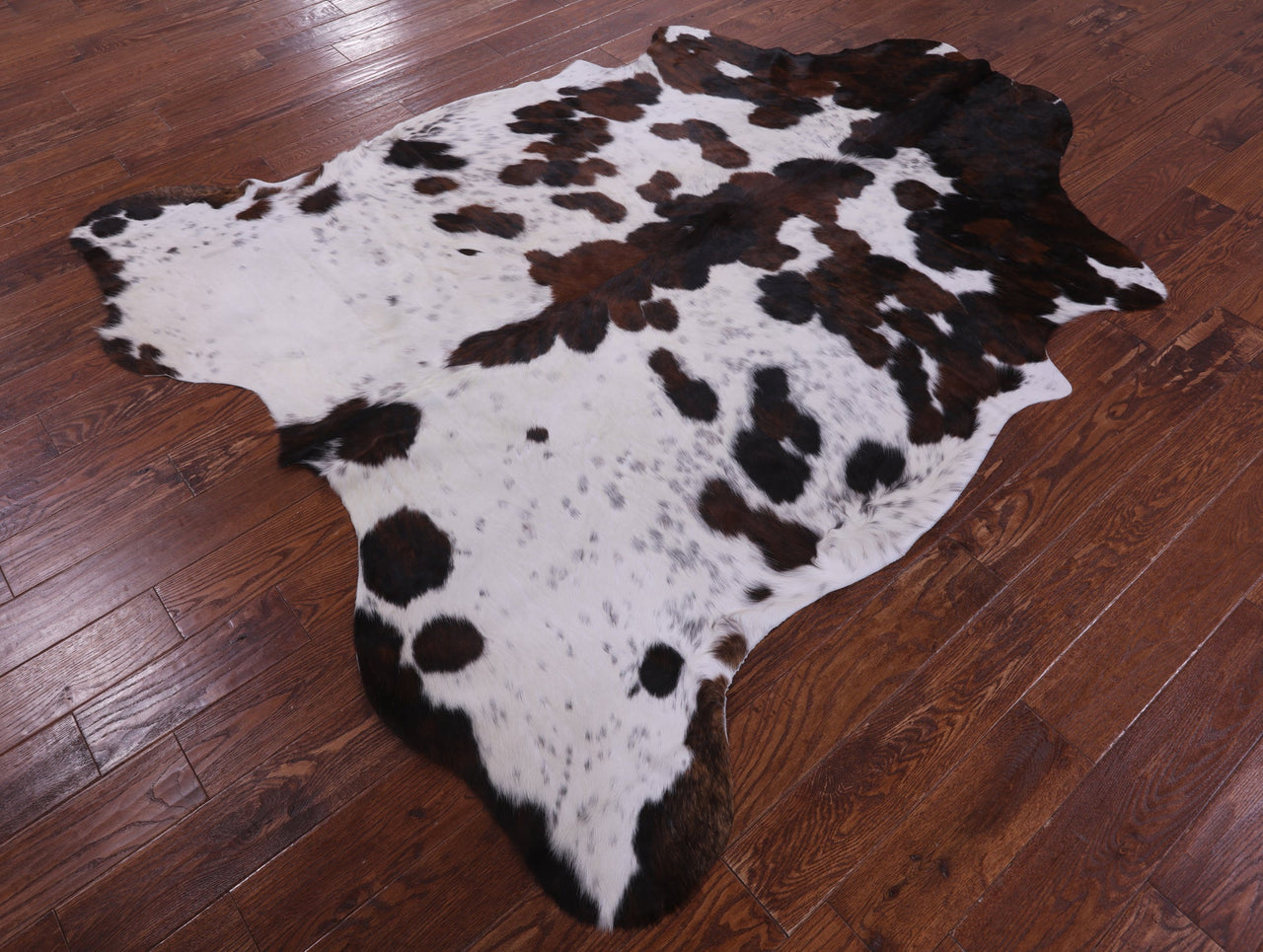 Tricolor Natural Cowhide Rug - XLarge 7'4"H x 6'5"W