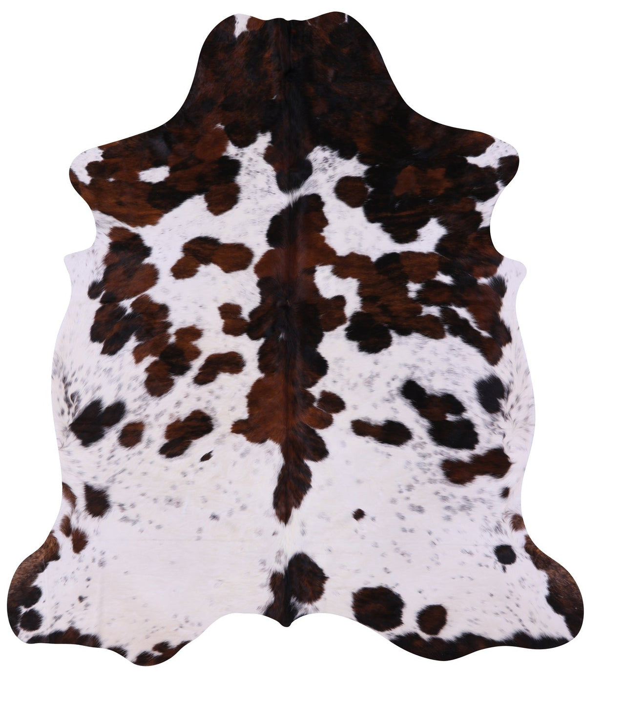 Tricolor Natural Cowhide Rug - XLarge 7'4"H x 6'5"W