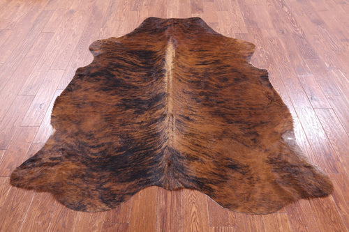 Brindle Natural Cowhide Rug - Large 6'4