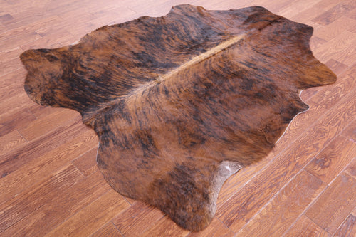 Brindle Natural Cowhide Rug - Large 6'4