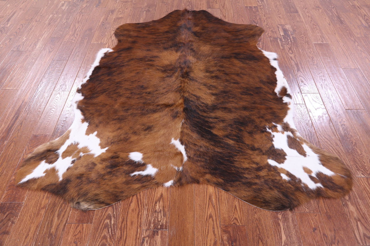 Brindle Natural Cowhide Rug - Large 6'4"H x 6'1"W