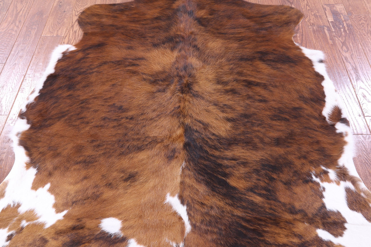 Brindle Natural Cowhide Rug - Large 6'4"H x 6'1"W