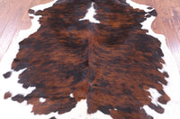 Thumbnail for Tricolor Natural Cowhide Rug - Medium 6'7