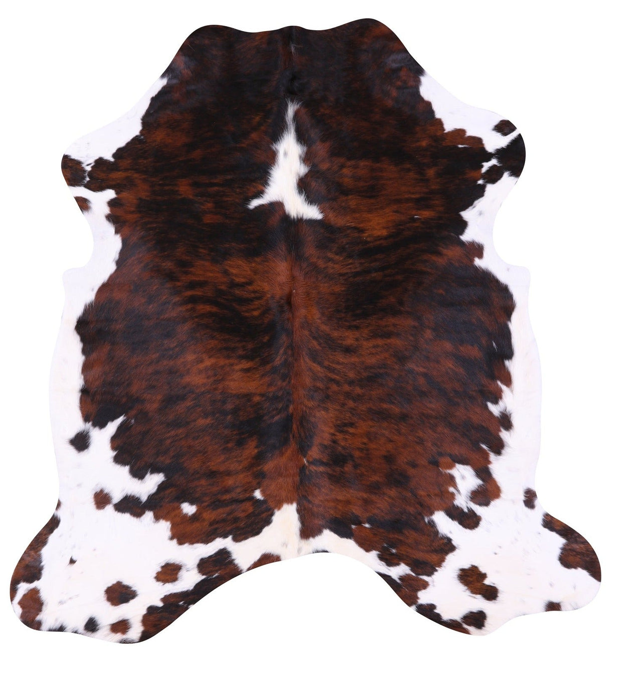 Tricolor Natural Cowhide Rug - Large 6'7"H x 6'2"W